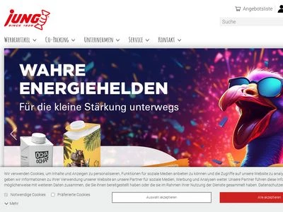 Website von JUNG since 1828 GmbH & Co. KG