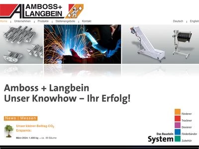 Website von Amboss + Langbein GmbH & Co. KG