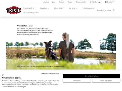 Website von TRIXIE Heimtierbedarf GmbH & Co. KG