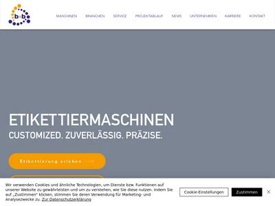 Website von b+b Automations- und Steuerungstechnik GmbH