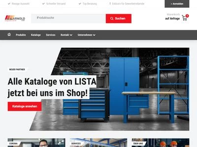 Website von Arnold GmbH