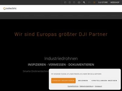 Website von Solectric GmbH