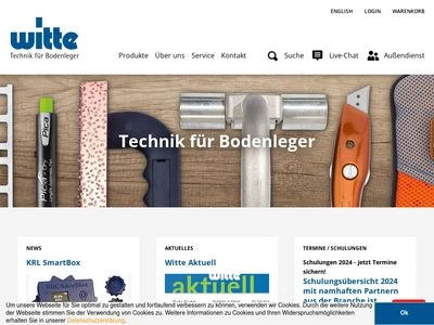 Website von Witte Metallwaren GmbH und Co. KG