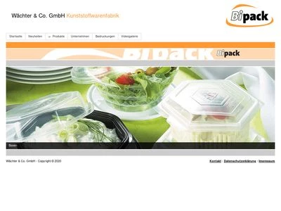 Website von Wächter & Co. GmbH Kunststoffwarenfabrik