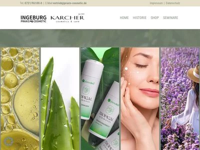 Website von INGEBURG Praxis-Cosmetic GmbH