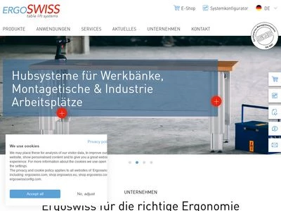 Website von Ergoswiss AG