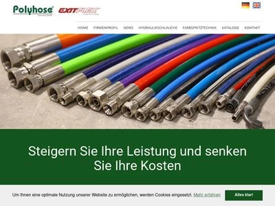 Website von Polyhose Germany GmbH