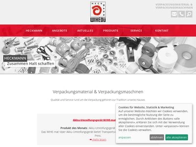 Website von Willy Heckmann GmbH & Co.