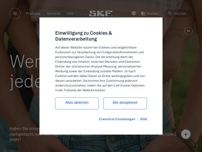 Website von SKF GmbH