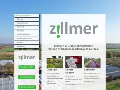Website von Gärtnerei Zillmer
