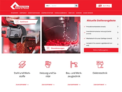 Website von Handelshof Riesa GmbH