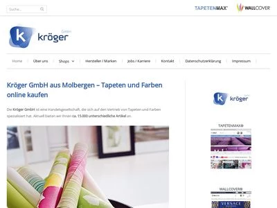 Website von Kröger GmbH