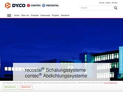Website von DYWIDAG-Systems International GmbH