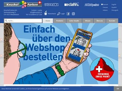 Website von Knuchel Farben AG