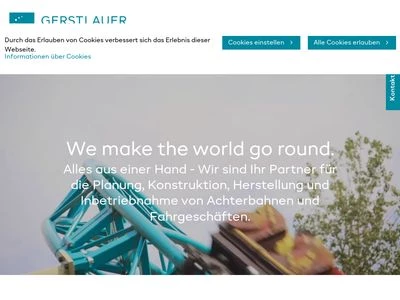 Website von Gerstlauer Amusement Rides GmbH