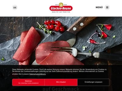 Website von Glocken-Beune GmbH & Co.