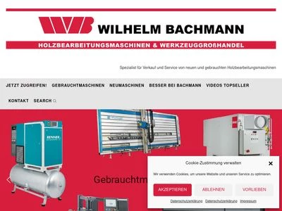 Website von Wilhelm Bachmann GmbH & Co KG