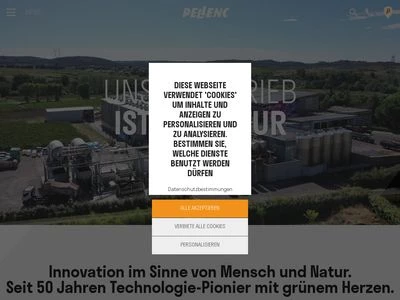Website von Pellenc GmbH