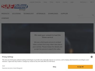 Website von SAF-HOLLAND GmbH