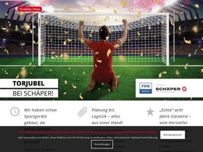 Website von Schäper Sportgerätebau GmbH