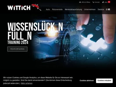 Website von Fritz Wittich GmbH