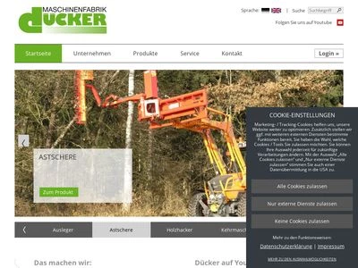 Website von Gerhard Dücker GmbH & Co. KG