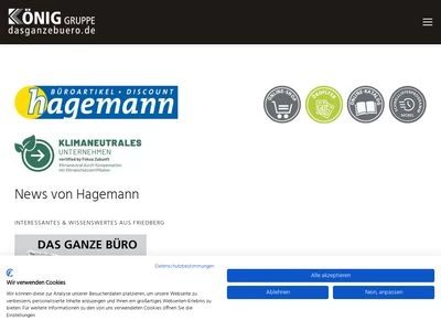 Website von HAGEPA Friedberg GmbH 
