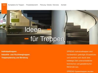 Website von Spreng GmbH