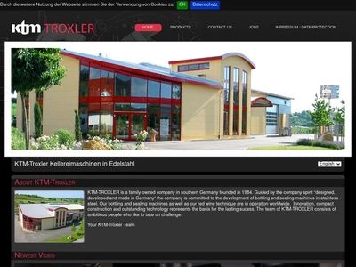 Website von Troxler GmbH