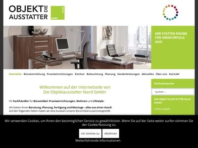 Website von DIE OBJEKTAUSSTATTER Nord GmbH
