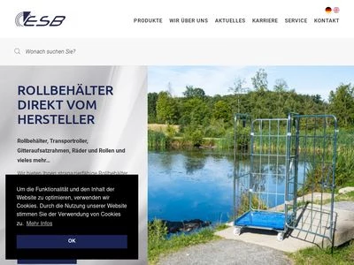 Website von ESB Engineering System Bau GmbH