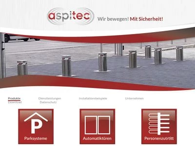 Website von aspitec GmbH