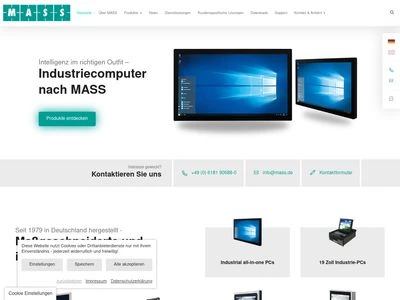 Website von MASS GmbH