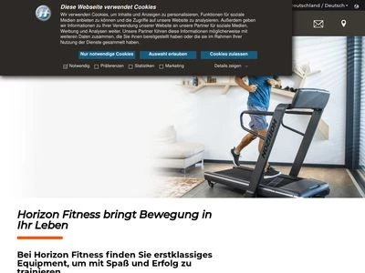 Website von Johnson Health Tech. GmbH