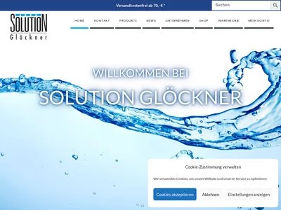Website von SOLUTION Glöckner Vertriebs-GmbH
