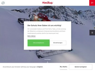 Website von Kässbohrer Geländefahrzeug AG