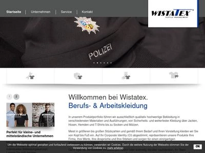 Website von WISTATEX GmbH 