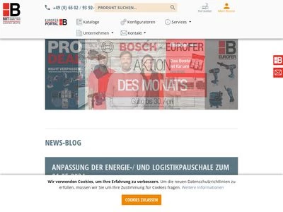 Website von BBT Eurofer Baubeschlaghandel GmbH
