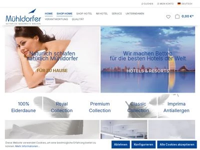 Website von Mühldorfer GmbH & Co KG