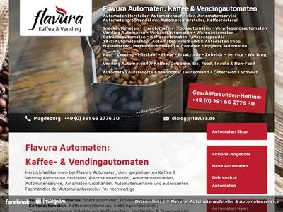 Website von Flavura GmbH