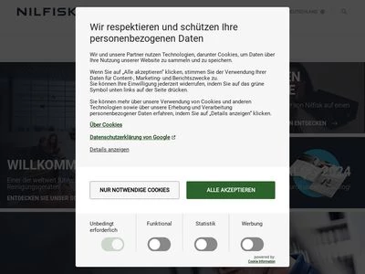 Website von Nilfisk GmbH