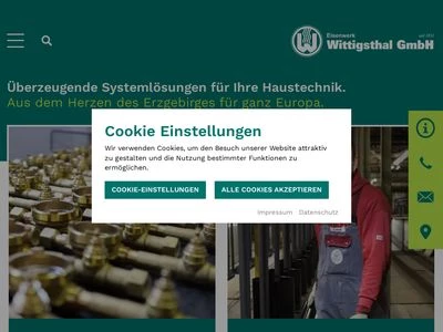 Website von Eisenwerk Wittigsthal GmbH