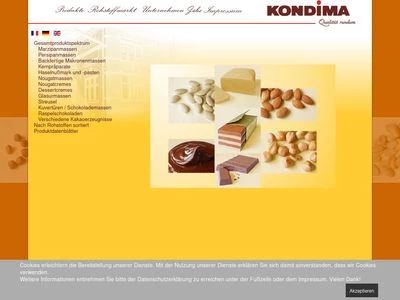 Website von KONDIMA Engelhardt GmbH & Co. KG