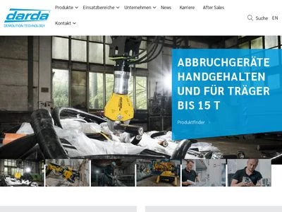 Website von Darda GmbH
