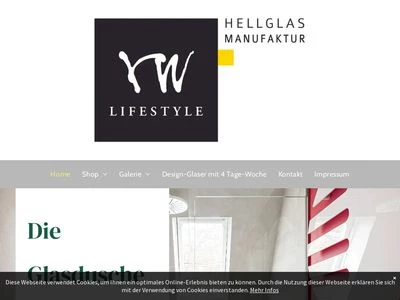 Website von RW-Lifestyle GmbH