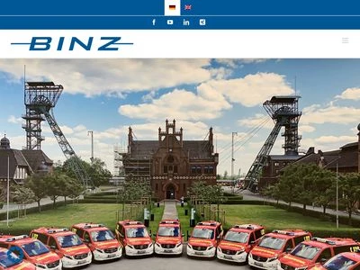 Website von BINZ Automotive GmbH