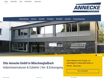 Website von Otto Annecke GmbH