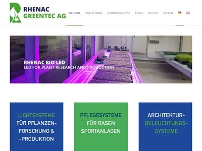 Website von RHENAC GreenTec AG