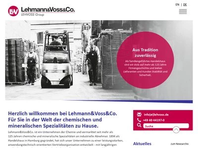 Website von Lehmann & Voss & Co. KG