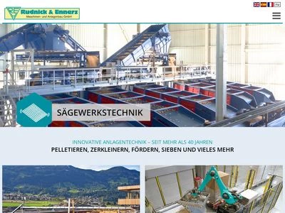 Website von Rudnick & Enners Maschinen- und Anlagenbau GmbH